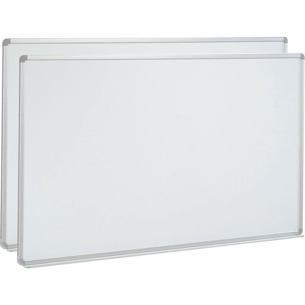 Global Industrial 72W x 48H Magnetic Whiteboard, Steel Surface with Aluminum Frame, 2PK B880012PK